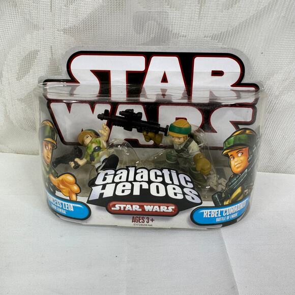 5 for $25| Star Wars Galactic Heroes Leia & Rebel Commando Battle of Endor - Picture 3 of 3